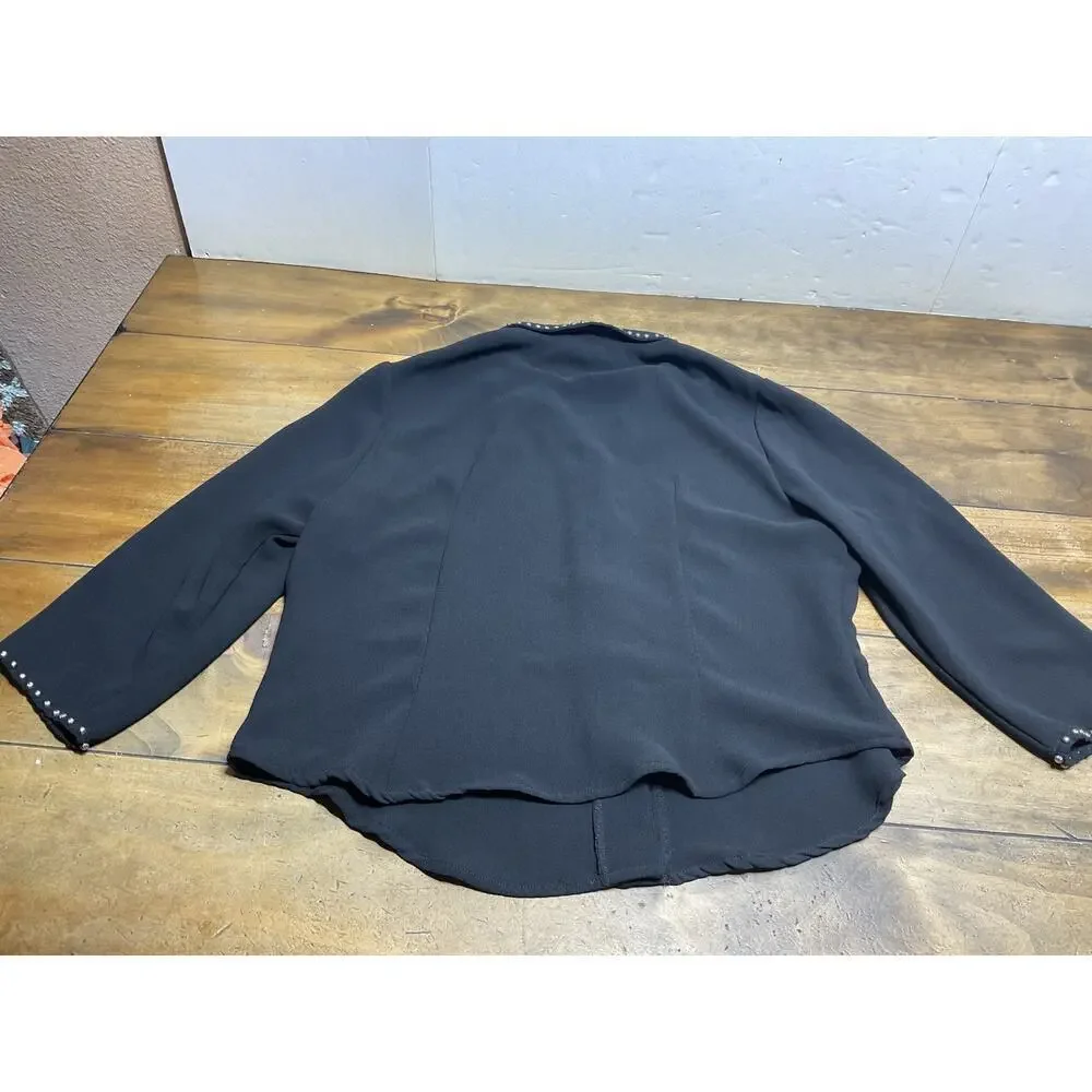 Double D Ranch Western Studded Button Up Black Size large - Picture 11 of 11